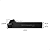 MWLNR2020 K08 - Suporte Desbaste Externo 20x20 p/ WNMG de 08 Mwlnr2020K08 - Imagem 3