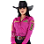 Camisa Country Feminina Bordada Manga Longa Cowboy Green Radade - Imagem 9