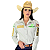 Camisa Country Feminina Bordada Manga Longa Cowboy Green Radade - Imagem 8