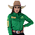 Camisa Country Feminina Bordada Manga Longa Cowboy Green Radade - Imagem 14