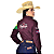 Camisão Country Radade Feminina Bordada Bandeira Peão - Imagem 4