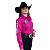 Camisete Feminina Country Manga Comprida Bordada Tx Cowboy 120x - Imagem 9