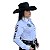 Camisete Feminina Country Manga Comprida Bordada Tx Cowboy 120x - Imagem 3