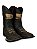 Bota Texana Masculina Couro Cano Longo Rodeio Country Agro - Imagem 3