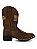Bota Texana Masculina Couro Cano Longo Rodeio Country Agro - Imagem 6