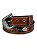 Cinto Country Cowboy Rodeio Cavalgada Preto Marrom Pena - Imagem 1