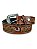Cinto Country Americado Texano Western Preto Marrom Caveira - Imagem 3
