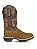 Bota Masculina Country de Rodeio Texana Couro Bico Quadrado - Imagem 5