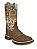 Bota Masculina Country de Rodeio Texana Couro Bico Quadrado - Imagem 1