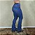 Calça Jeans Feminina Estilo Americana Flare Texana Cós Alto - Imagem 2