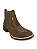 Botina Masculina Cano Curto Texana Couro Bico Quadrado Top - Imagem 1