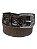 Cinto Country Texano Cowboy Preto Marrom Couro De Avestruz - Imagem 1