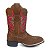 Bota Feminina Texana Bico Quadrado Solado Borracha Rodeio - Imagem 3