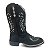 Bota Feminina Texana Bico Quadrado Solado Brilho Rodeio Top - Imagem 3