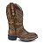 Bota Feminina Texana Bico Quadrado Solado Brilho Rodeio Top - Imagem 5