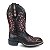 Bota Feminina Texana Country Bico Quadrado Brilho Cavalgada - Imagem 3
