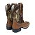 Bota Masculina Texana Couro Legítimo Country Bico Quadrado - Imagem 15