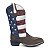 Bota Masculina Texana Couro Legítimo Country Bico Quadrado - Imagem 6