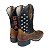 Bota Masculina Texana Couro Legítimo Country Bico Quadrado - Imagem 20