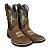 Bota Masculina Texana Couro Legítimo Country Bico Quadrado - Imagem 14