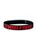 Pulseira Country Texas Farm Silicone Original Preto Vermelho - Imagem 1