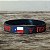 Pulseira Country Texas Farm Silicone Original Preto Vermelho - Imagem 2