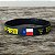 Pulseira Country Texas Farm Silicone Original Preto Amarelo - Imagem 2
