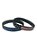 Pulseira Country Texas Farm Silicone Original Preto e Azul - Imagem 3