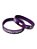 Pulseira Country Texas Farm Silicone Original Roxa e Branco - Imagem 3
