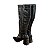 Bota Feminina Cano Longo Montaria Preta Bico Fino Original - Imagem 3