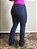 Calça Jeans Country Feminina Bordada Flare Barra Larga Agro - Imagem 4