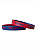 Pulseira Country Texas Farm Silicone Dupla Azul e Vermelho - Imagem 1