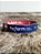 Pulseira Country Texas Farm Silicone Bandeira Azul Vermelha - Imagem 1