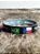 Pulseira Country Texas Farm Silicone Bandeira Preto Cinza - Imagem 2