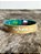 Pulseira Country Texas Farm Silicone Bandeira Verde Amarela - Imagem 3