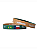 Pulseira Country Texas Farm Silicone Bandeira Verde Amarela - Imagem 1