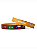 Pulseira Country Tx Farm Silicone Bandeira Vermelho Amarela - Imagem 1