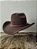 Chapéu Country Aba 10 Aveludado Unissex Americano Western - Imagem 1