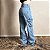 Calça Jeans Feminina Wide Leg Bolsos Laterais Bolt Cargo - Imagem 2