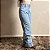 Calça Jeans Feminina Wide Leg Perna Barra Larga Cold Lisa - Imagem 3