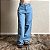 Calça Jeans Feminina Wide Leg Luna Larga Lisa Cintura Alta - Imagem 1