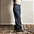 Calça Jeans Feminina Escura Cargo Moon Cintura Alta Larga - Imagem 3