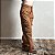 Calça Jeans Feminina Cargo Terracota Larga Estilosa Premium - Imagem 3