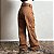 Calça Jeans Feminina Cargo Terracota Larga Estilosa Premium - Imagem 2