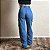 Calça Jeans Feminina Wide Leg Cargo Vibe Bolsos Laterais - Imagem 4