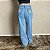 Calça Jeans Country Feminina Wide Leg Estampada Cargo Paint - Imagem 4
