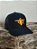 Boné Country Telinha Aba Torta Texanos Trucker Preto Laranja - Imagem 1