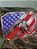 Fivela Bull Rider Bronze Bandeira EUA Master Country Western - Imagem 2
