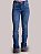 Calça Jeans Feminina Texas Farm Bordada Tradicional Flare - Imagem 1
