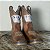Bota Texana Masculina Couro Cano Alto Solado Jump Baralho - Imagem 4